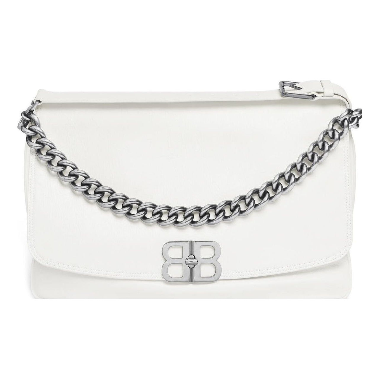 (WMNS) Balenciaga Bb Soft Large Flap Bag 'Optic White' 7484882AAIY9001