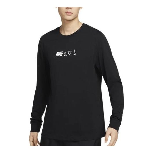 Nike Sportswear Long Sleeves Tee 'Black White' DZ2897-010