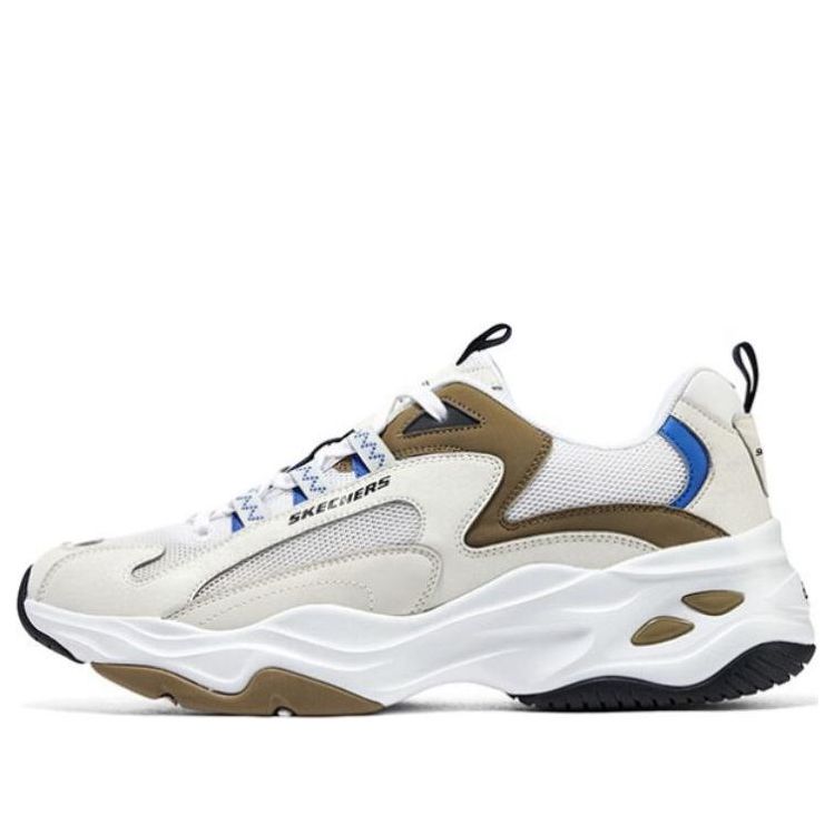 Skechers D'LITES 4.0 'White Brown Blue' 894194-WBRN