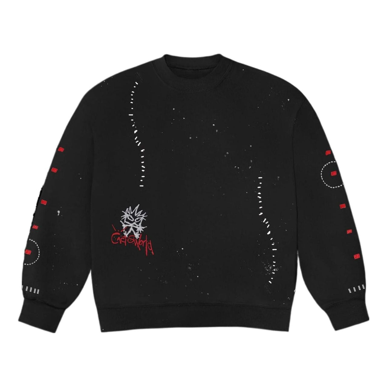 Travis Scott Cactus Jack FW22 Stitched Crewneck 'Black' TS-22FW006
