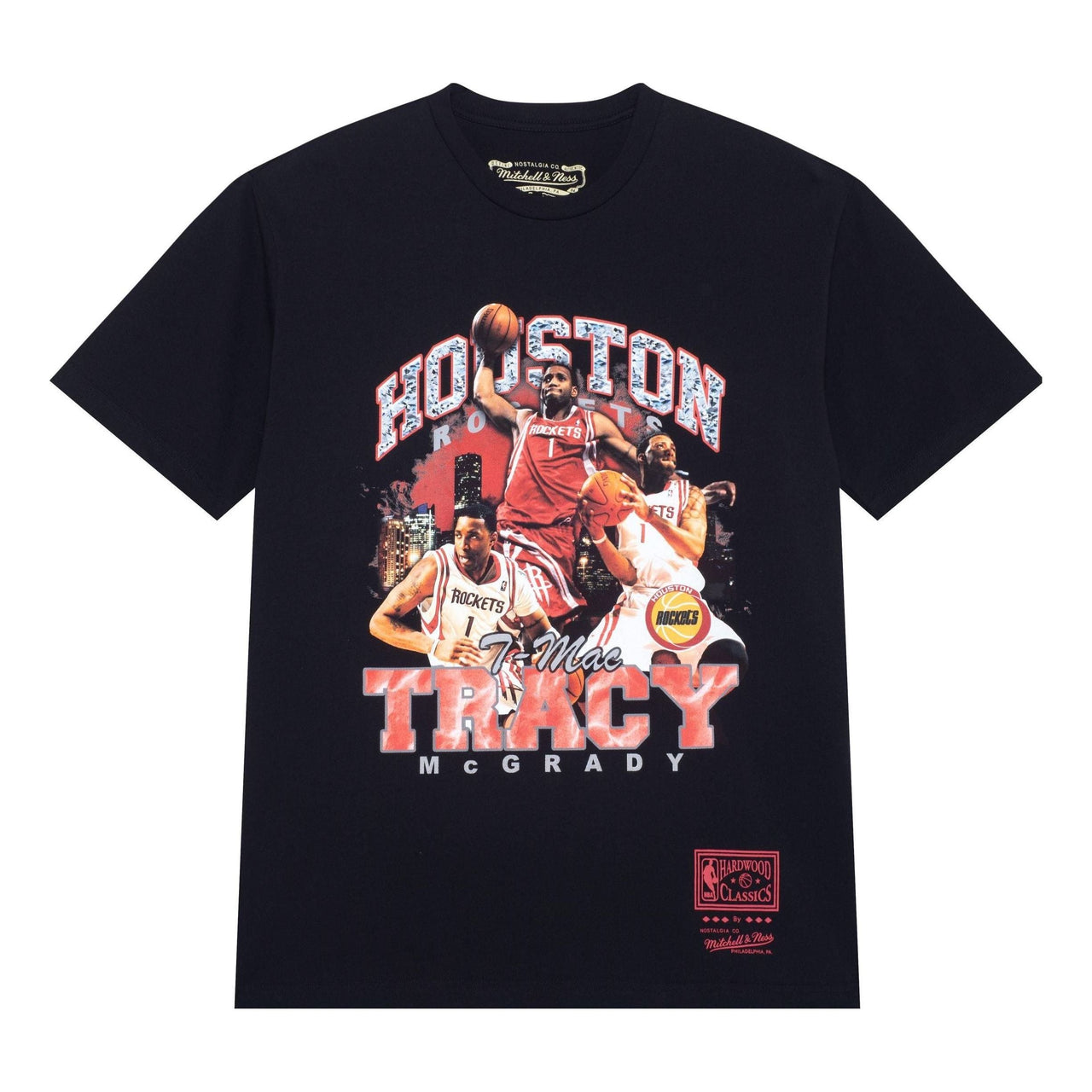 Mitchell & Ness x NBA Houston Rockets Bling Concert Player T-Shirt 'Tracy McGrady' SS23JYCHR-01-BLACK