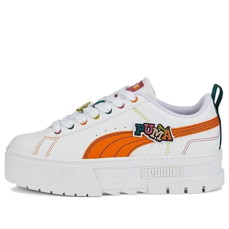 (WMNS) PUMA Mayze Pierced 'White Orange Brick' 386582-02