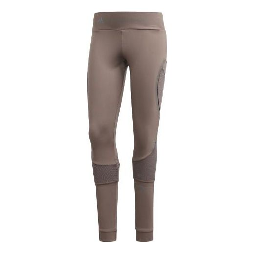 (WMNS) adidas P Ess Tight Logo Printing Leggings Grey/Brown FK9724