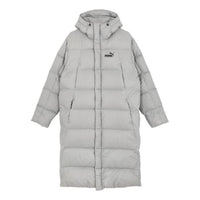 PUMA Lightweight Hooded Down Coat 'Grey' 678345-14