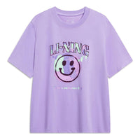 (WMNS) Li-Ning Have A Summer Day Graphic T-shirt 'Purple' AHST192-1