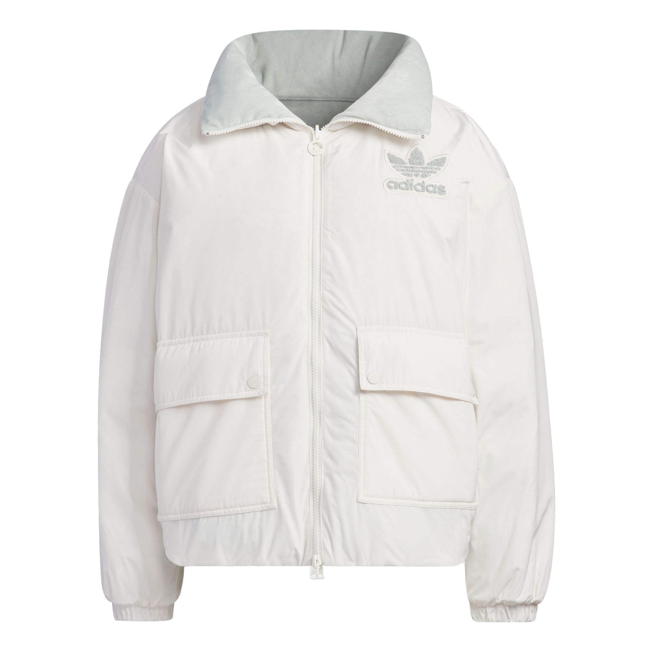 (WMNS) adidas originals Reversible Down Jacket 'Wonder Silver' IU4835