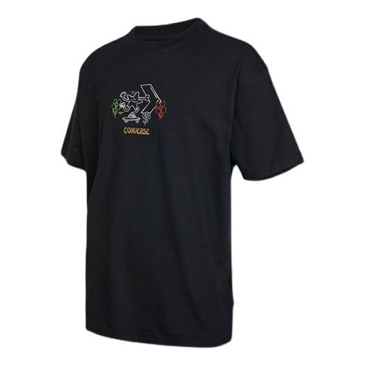 Converse Pushing Along T-Shirt 'Black' 10023267-A02