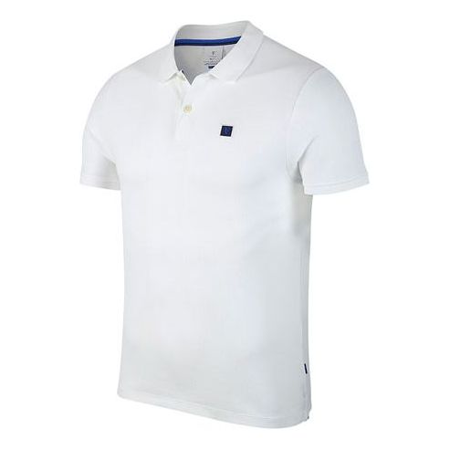 Nike Casual Sports Tennis Short Sleeve Polo Shirt White AH6763-100