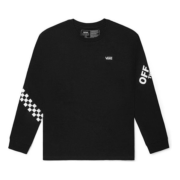 Vans Logo Long Sleeve T-shirt 'Black' VN0A5F5OBLK