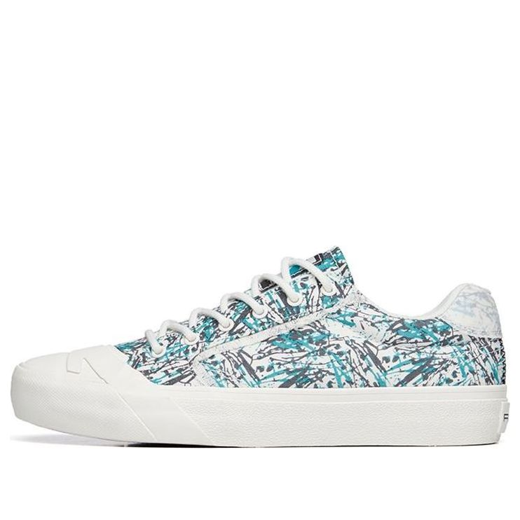 (WMNS) ANTA Life Series Sneakers Canvas 'White Green' 122228077S-3