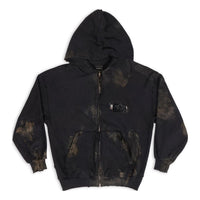Balenciaga Gaffer Zip-Up Hoodie Small Fit 'Black White Red' 720424-TNVK5-1089