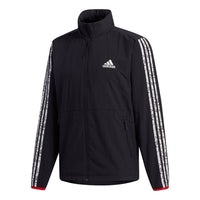 adidas VD Windbreaker Stripe Casual Sports Jacket Black GV5151
