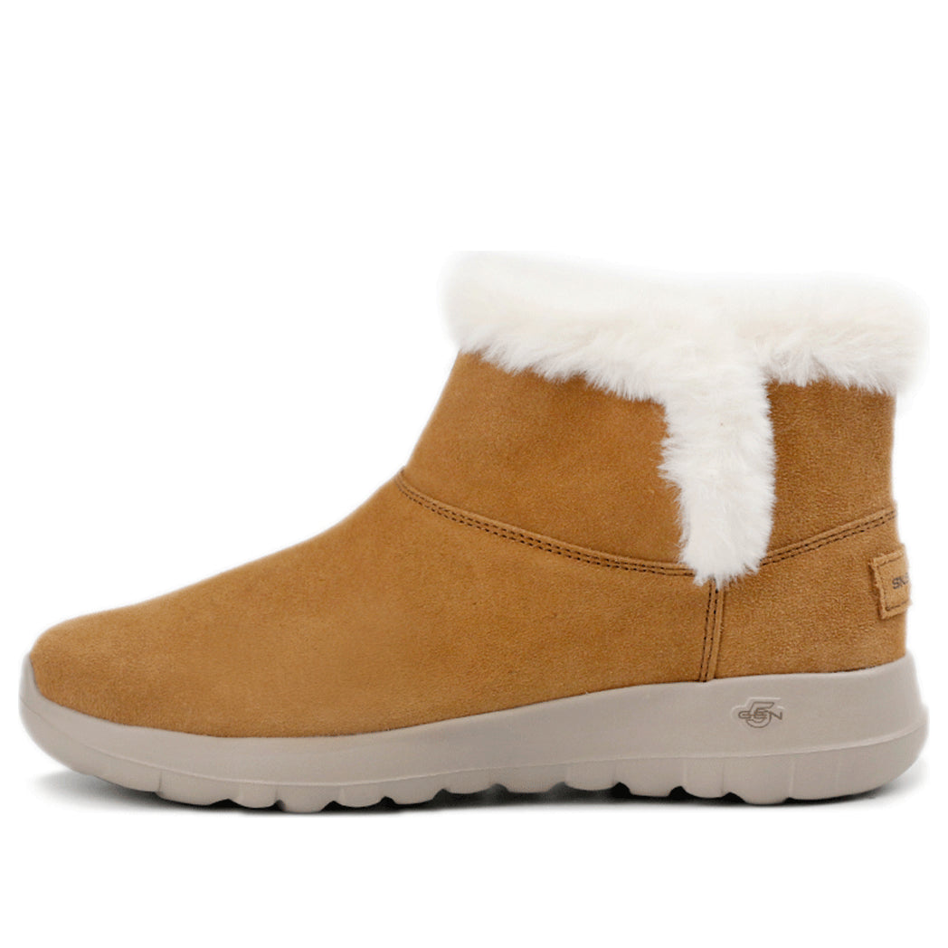 (WMNS) Skechers On-The-Go Joy Snow Boots 'Brown White' 15501-CSNT