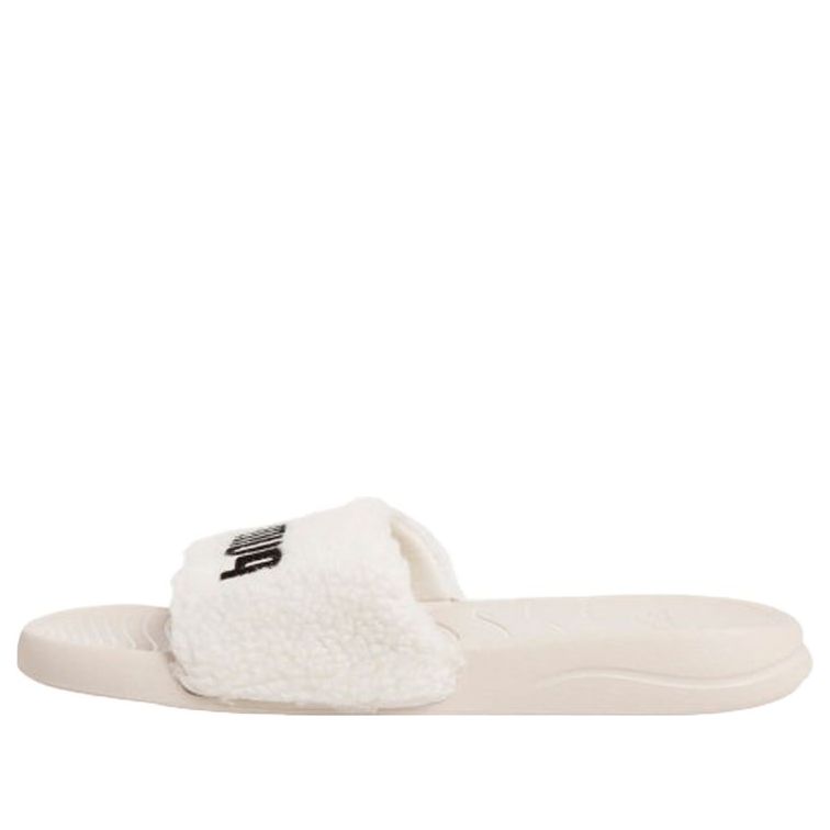PUMA Popcat 20 White Velvet Slippers 375955-02