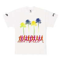 Nike x Stussy Crossover Printing Beach T-Shirt 'White' CU9259-100