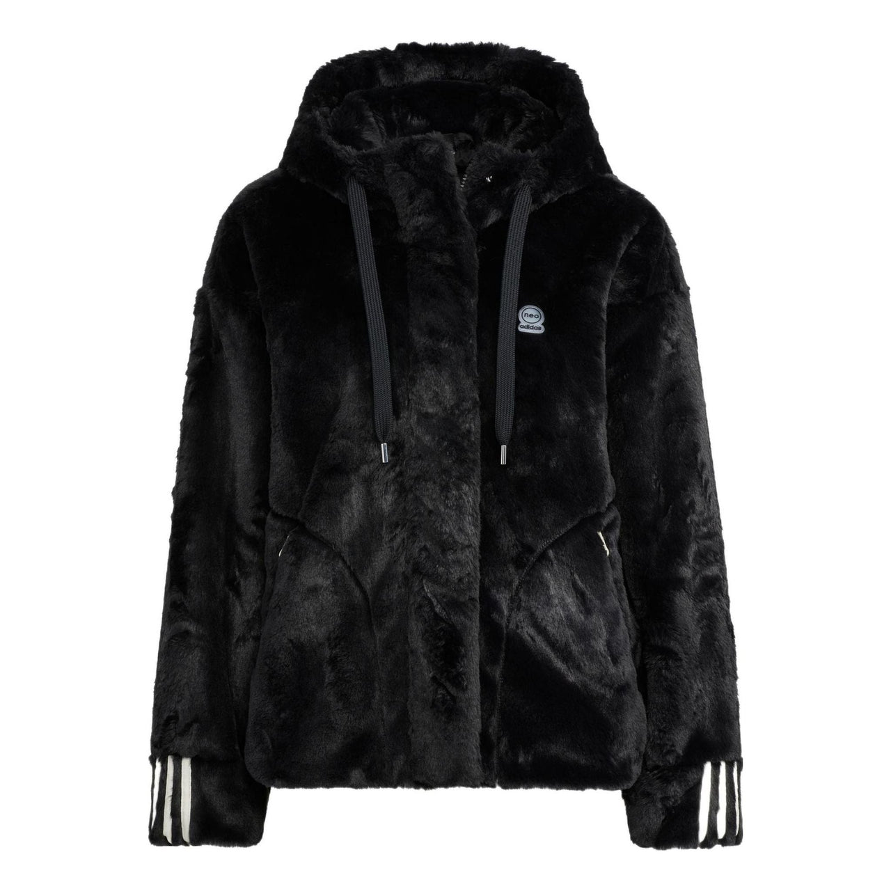 (WMNS) adidas Neo Winter Fur 'Black' HZ2432