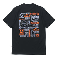 Men's Converse Logo Printing Casual Short Sleeve Black 10018868-001