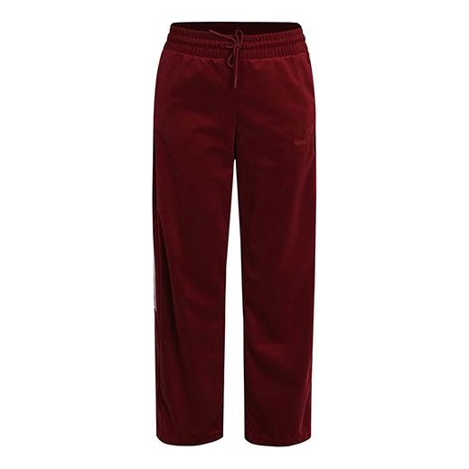 (WMNS) adidas Neo CS TP Velour Pants 'Red White' GK8761