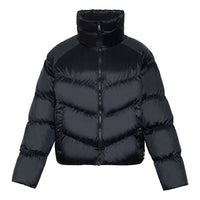 (WMNS) Li-Ning BadFive Short Puffer Jacket 'Black' AYMR090-4