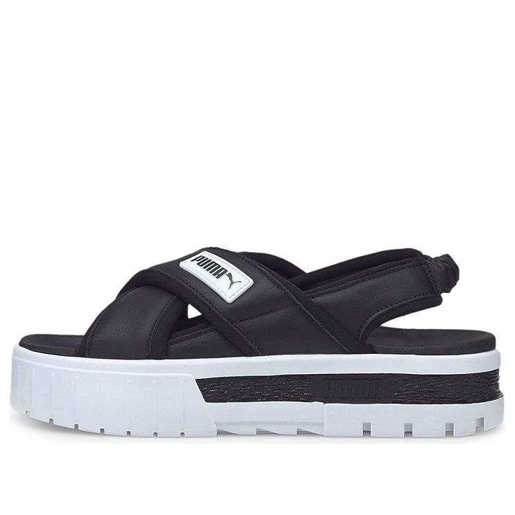 (WMNS) PUMA Mayze Sandal 'Black White' 384830-01