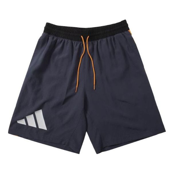 adidas Running Training Gym Breathable Shorts Navy Blue H58408