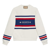 Gucci Cotton Jersey Sweatshirt With Embroidery 'Off White' 746988-XJFK1-9088