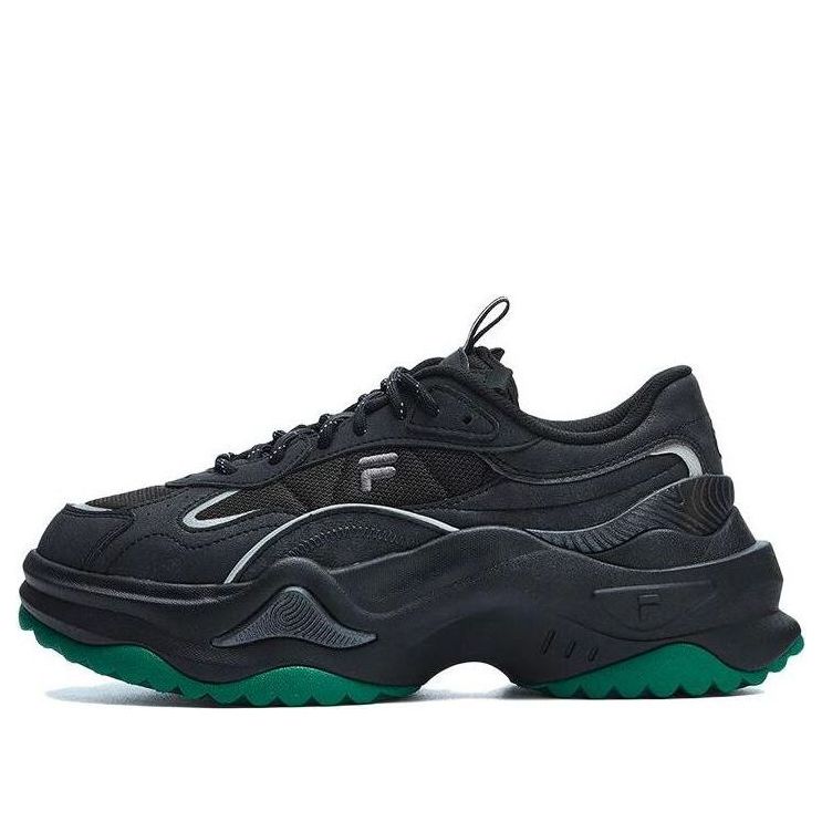 (WMNS) FILA FUSION Bianco 2 Sneakers 'Black Green' T12W311302FBG