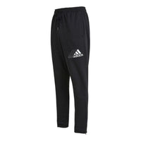 adidas Q3 Bluv Sere Pt Logo Printing Knit Breathable Sports Long Pants Black GS4875