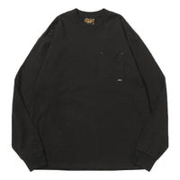 Drew House Basic Long Sleeve Pocket T-shirt 'Black' DR-SS22-410