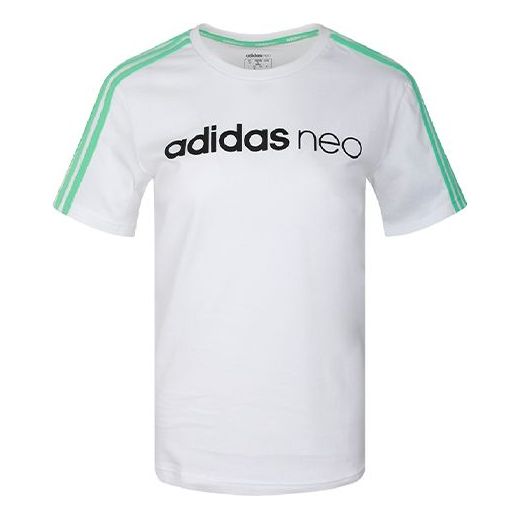 (WMNS) adidas neo Faves Round Neck Short Sleeve White FP7314