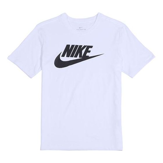 Nike Sportswear Classical Logo Printed TEE Men White AR5005-101