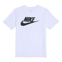 Nike Sportswear Classical Logo Printed TEE Men White AR5005-101