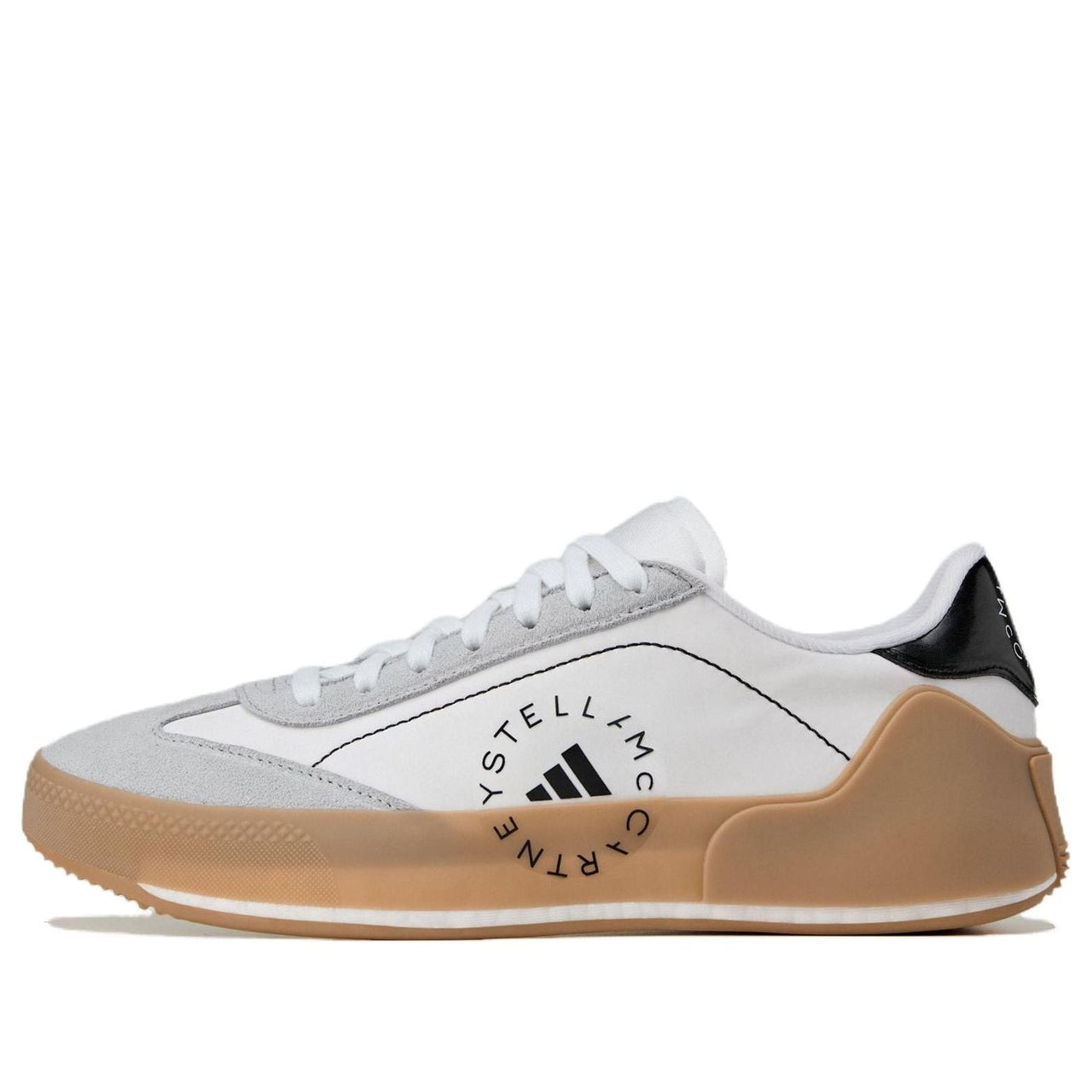 (WMNS) adidas Court Boost By Stella Mccartney 'Cloud White Charcoal Core Black' IE8768