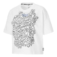 (WMNS) PUMA x MR DOODLE Loose Logo White 530659-02