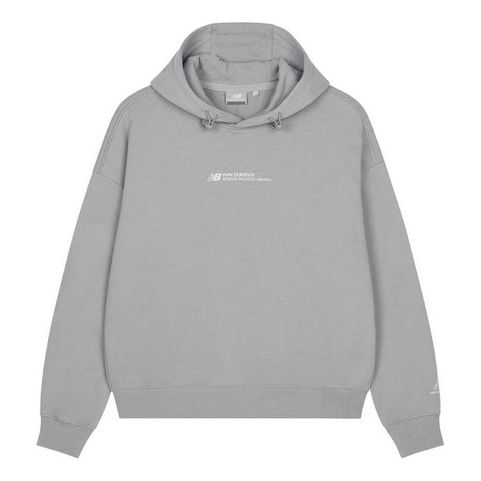 (WMNS) New Balance Lifestyle Casual Hoodie 'Grey' 5CD37302-GR