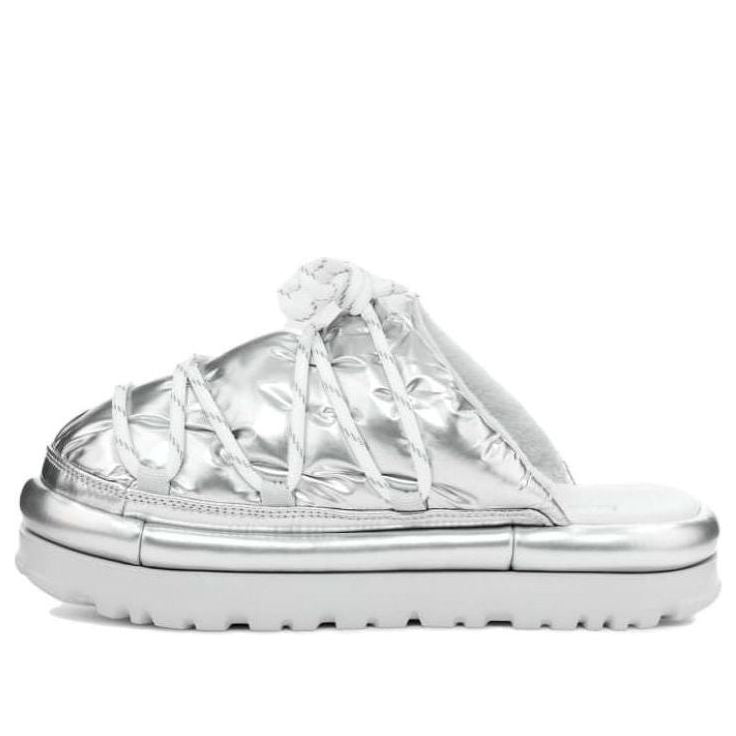 (WMNS) UGG Hi Shine Spaceslider Slide 'Silver' 1149033-SLVR