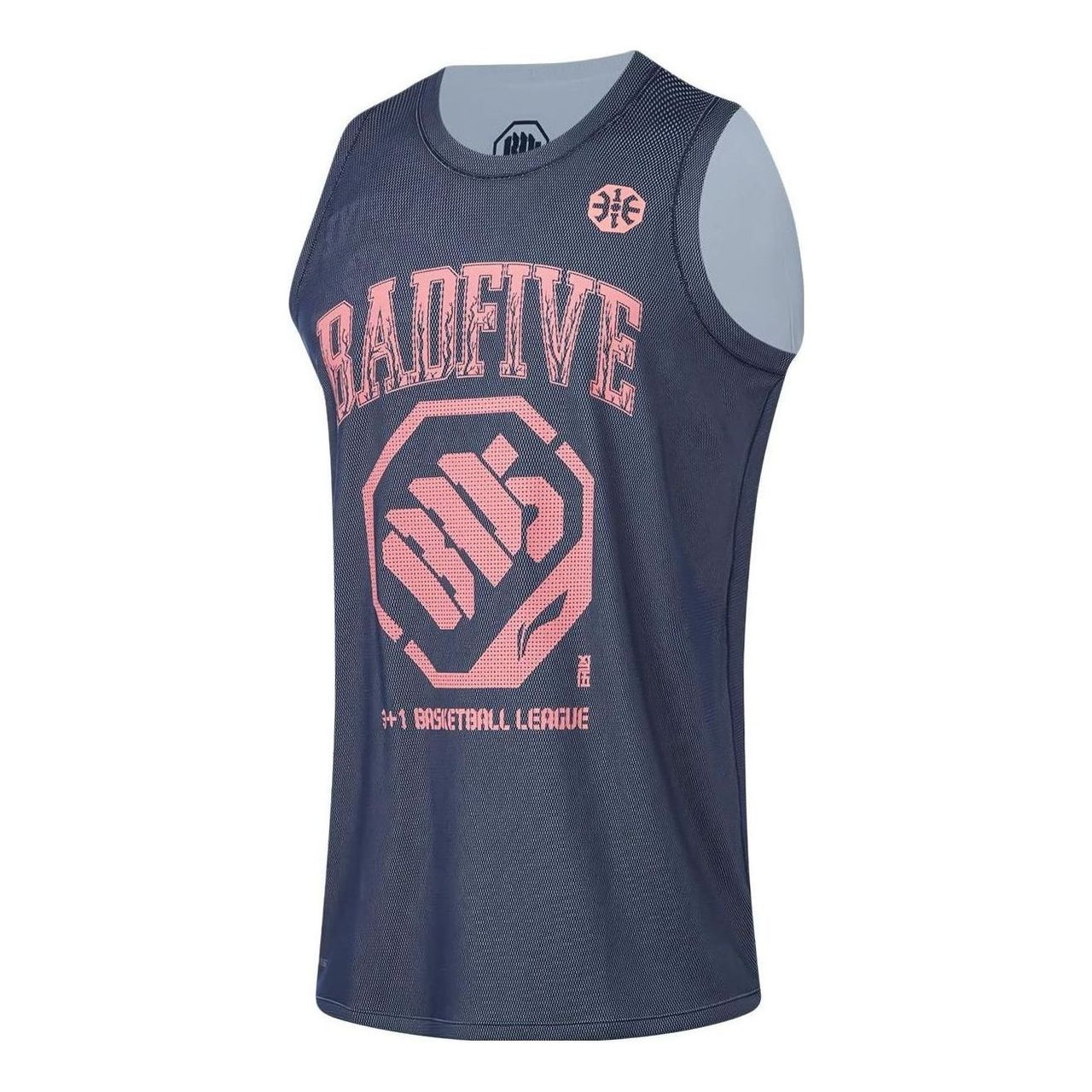 Li-Ning BadFive Graphic Basketball Tank 'Navy Pink' AAYT525-4