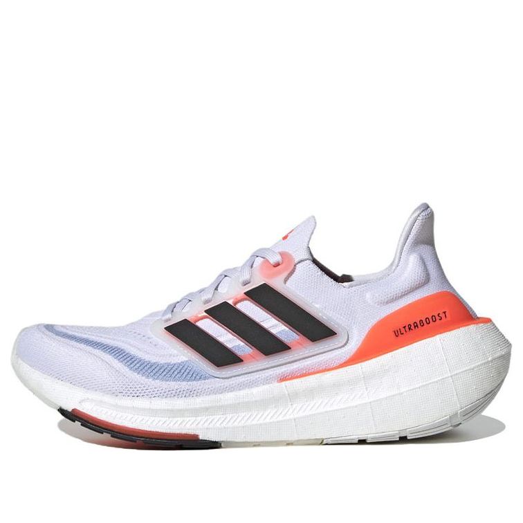 (WMNS)adidas Ultra Boost Light White Black Solar Red HQ6353