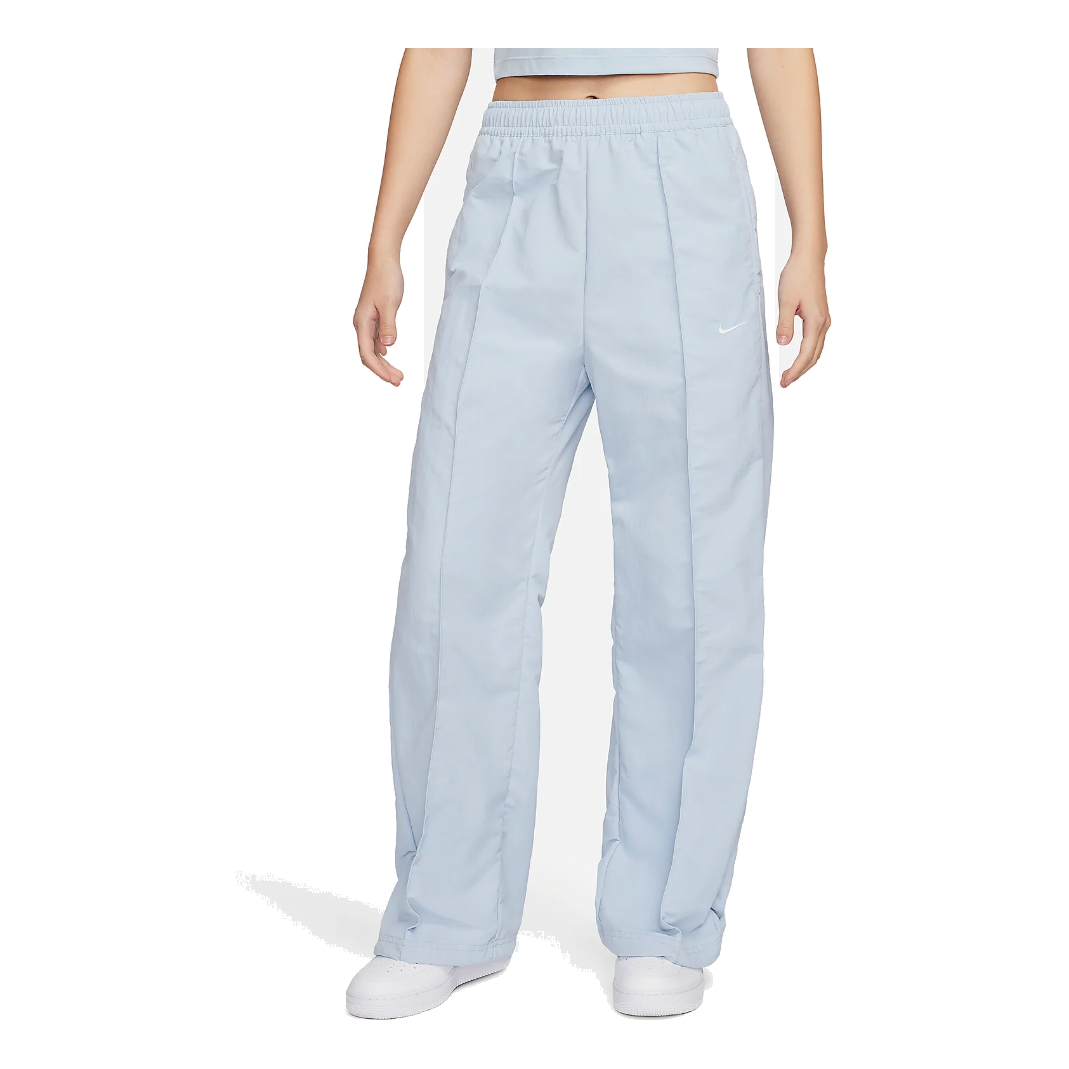 (WMNS) Nike Sportswear Everything Wovens Mid-Rise Open-Hem Trousers 'Light Armoury Blue' FQ3589-440