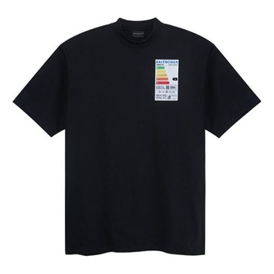 Balenciaga Fridge Stamp T-shirt 'Black' 739784TOVD71055