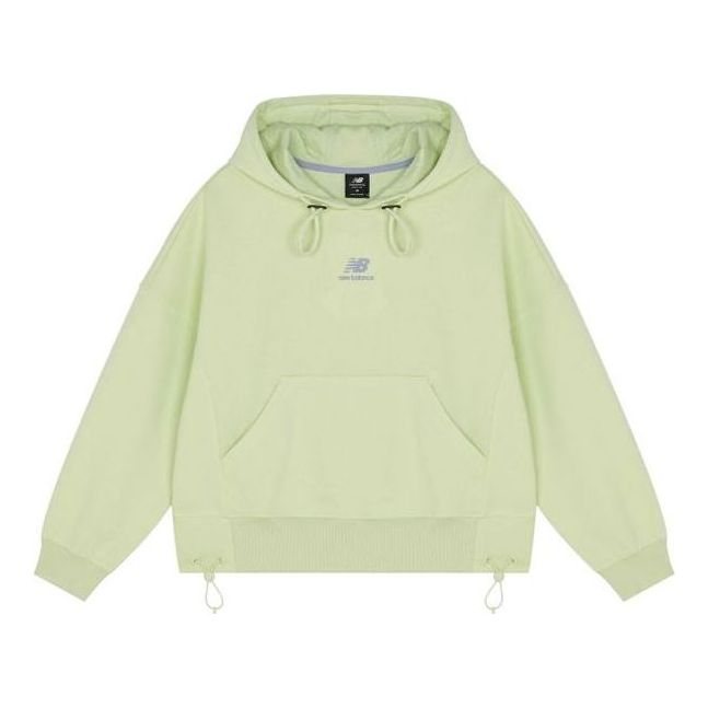 (WMNS) New Balance Casual Hoodie 'Light Green' AWT13338-CFG
