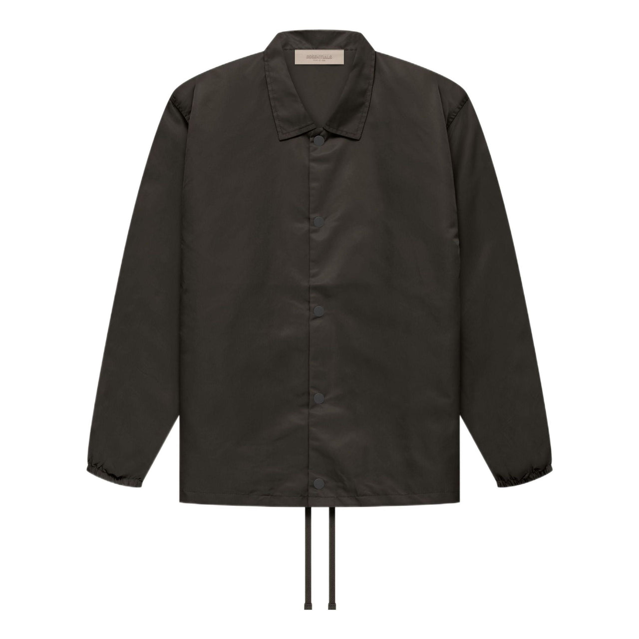 Fear of God Essentials FW22 Nylon Coaches Jacket 'Off Black' FOG-FW22-609