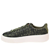 (WMNS) PUMA Basket Platform Vr 'Green White' 364092-01