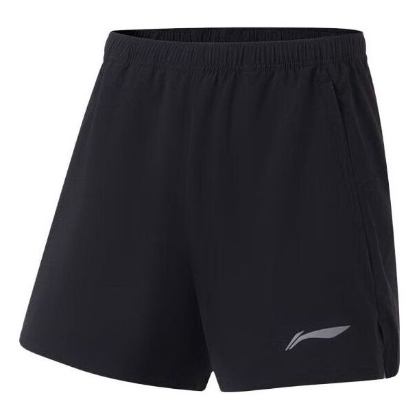 Li-Ning Logo Running Shorts 'Black' AKST265-1