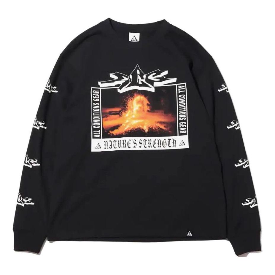Nike ACG Long-Sleeve Volcano Tee 'Black Volcano' DJ1141-010