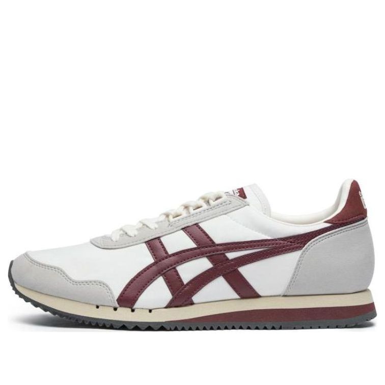 Onitsuka Tiger Dualio Marathon Running Shoes 'White Grey Burgundy' 1183B545-201