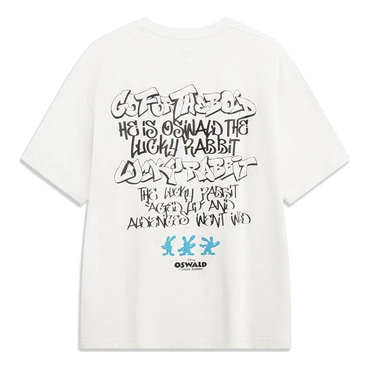 Li-Ning x Disney Oswald Graphic T-shirt 'White' AHST317-5