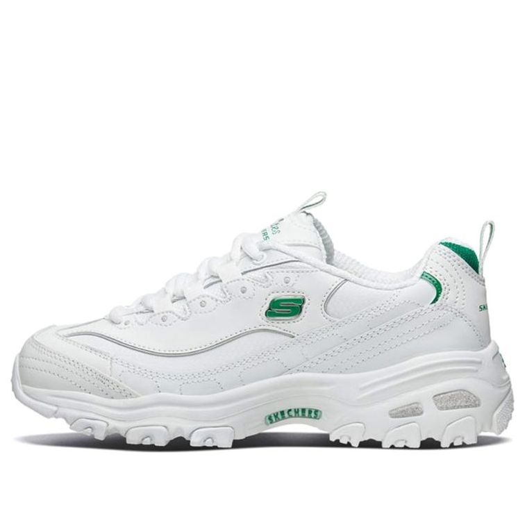 (WMNS) Skechers DLites White Green 11931-WGR