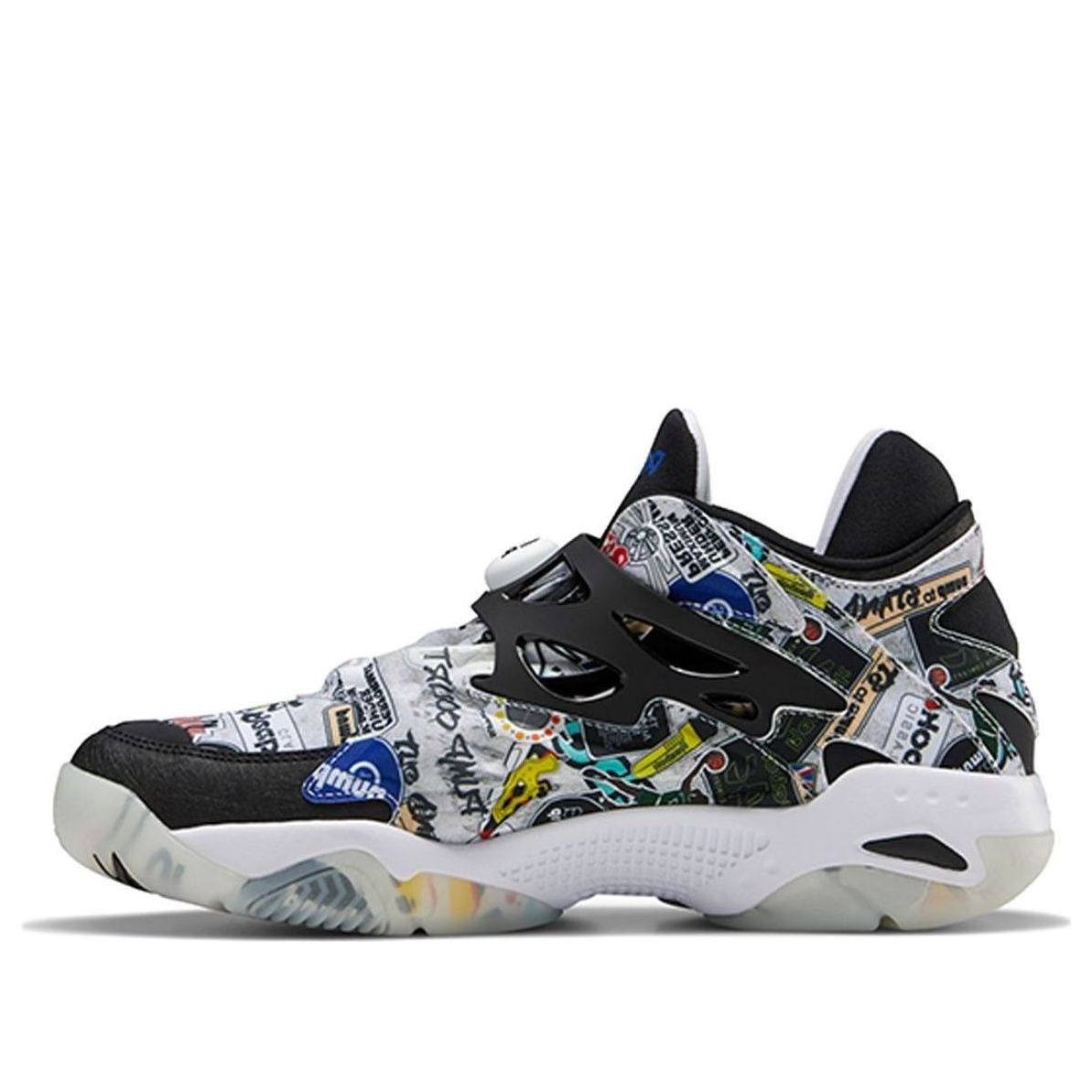 Reebok Pump Court 'Sticker City - White Black' FW7826