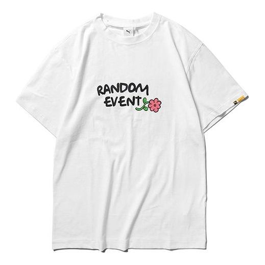 PUMA x Randomevent Graphic T-Shirt 'White' 596665-02